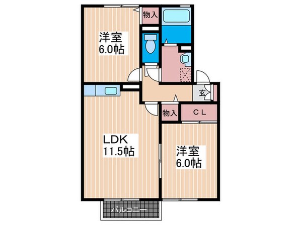 セジュ－ル安芸の物件間取画像